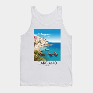 A Pop Art Travel Print of Gargano - Italy Tank Top